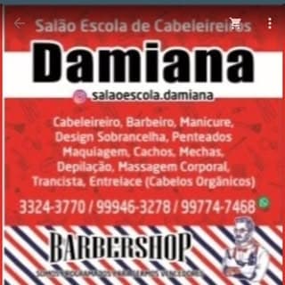 Escola de Cabeleireiros • Barbeiros • Rosangela Damiana